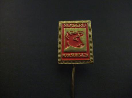 Slagerij M. v.d. Sluis & Zn rood